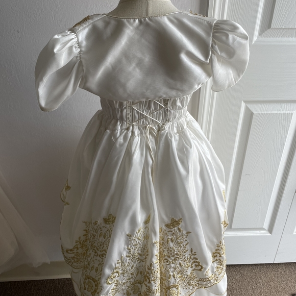 NWT Girls Charro Outfit Size 4 white and gold - Picture 3 of 4